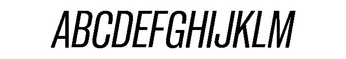 Neue Corp Variable Tight Medium Italic Font UPPERCASE