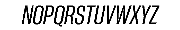 Neue Corp Variable Tight Medium Italic Font UPPERCASE