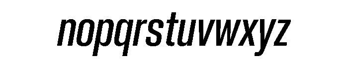 Neue Corp Variable Tight Semibold Italic Font LOWERCASE