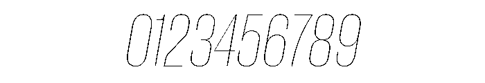 Neue Corp Variable Tight Thin Italic Font OTHER CHARS