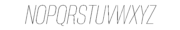 Neue Corp Variable Tight Thin Italic Font UPPERCASE