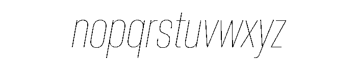 Neue Corp Variable Tight Thin Italic Font LOWERCASE