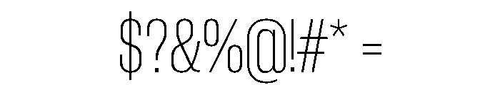 Neue Corp Variable Tight Ultralight Font OTHER CHARS