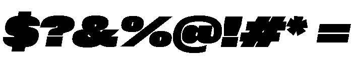 Neue Corp Variable Wide Black Italic Font OTHER CHARS