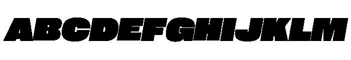 Neue Corp Variable Wide Black Italic Font UPPERCASE