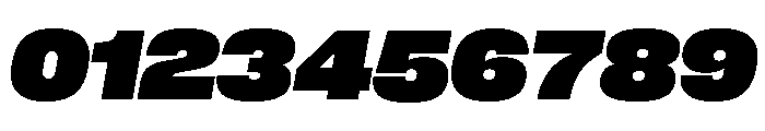 Neue Corp Variable Wide Heavy Italic Font OTHER CHARS