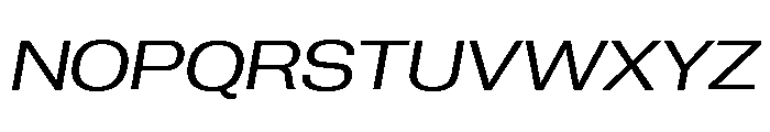 Neue Corp Variable Wide Italic Font UPPERCASE