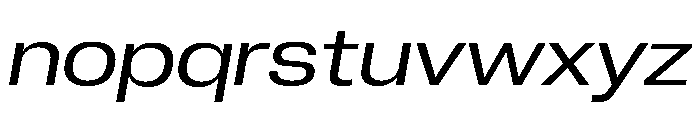 Neue Corp Variable Wide Italic Font LOWERCASE