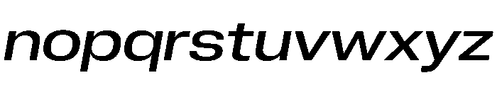 Neue Corp Variable Wide Medium Italic Font LOWERCASE