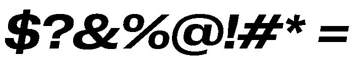 Neue Corp Variable Wide Semibold Italic Font OTHER CHARS