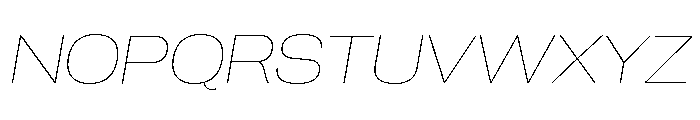 Neue Corp Variable Wide Thin Italic Font UPPERCASE