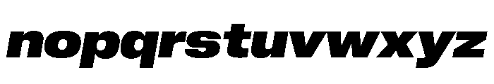 Neue Corp Variable Wide Ultrabold Italic Font LOWERCASE