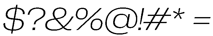 Neue Corp Variable Wide Ultralight Italic Font OTHER CHARS