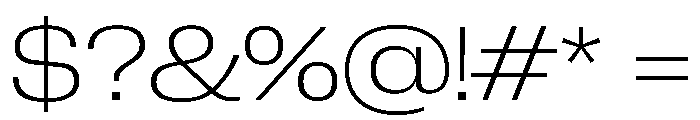 Neue Corp Variable Wide Ultralight Font OTHER CHARS
