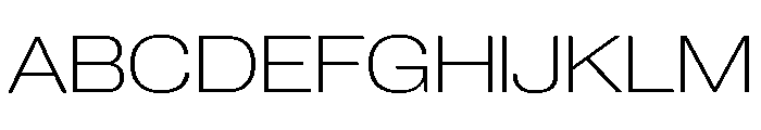 Neue Corp Variable Wide Ultralight Font UPPERCASE