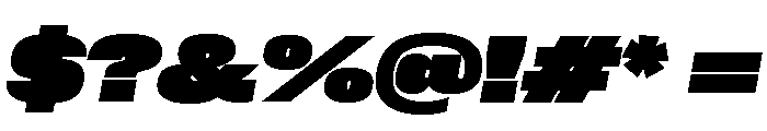 Neue Corp Wide Black Italic Font OTHER CHARS