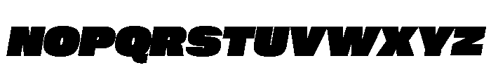 Neue Corp Wide Black Italic Font UPPERCASE