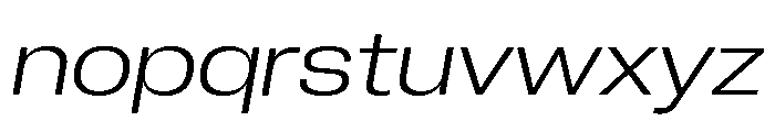 Neue Corp Wide Light Italic Font LOWERCASE