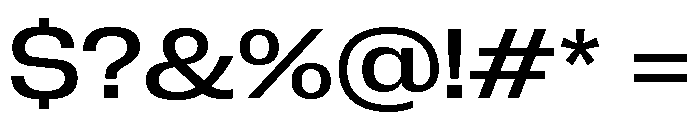Neue Corp Wide Medium 2 Font OTHER CHARS