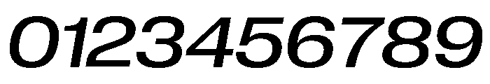 Neue Corp Wide Medium Italic Font OTHER CHARS
