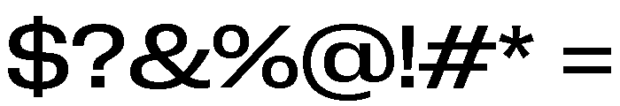 Neue Corp Wide Medium Font OTHER CHARS