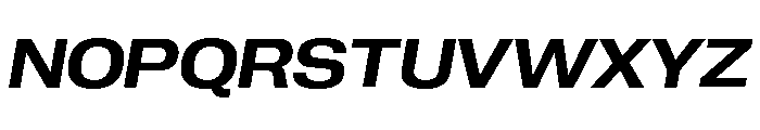 Neue Corp Wide Semibold Italic Font UPPERCASE