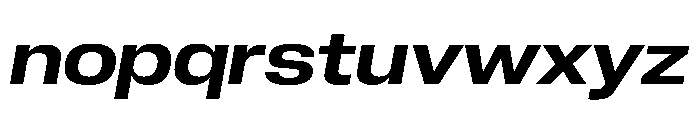 Neue Corp Wide Semibold Italic Font LOWERCASE