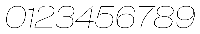 Neue Corp Wide Thin Italic Font OTHER CHARS