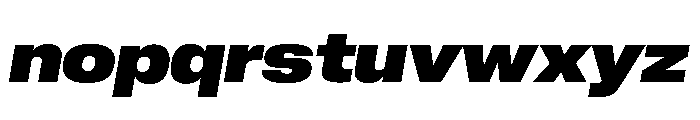 Neue Corp Wide Ultrabold Italic Font LOWERCASE