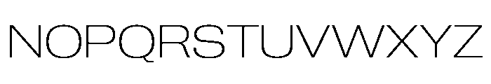 Neue Corp Wide Ultralight Font UPPERCASE