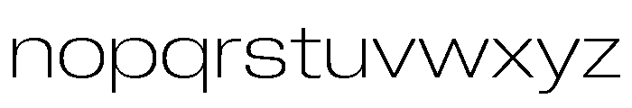 Neue Corp Wide Ultralight Font LOWERCASE