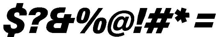 Neue Gstaad Compact Variable Compact Black Italic Font OTHER CHARS