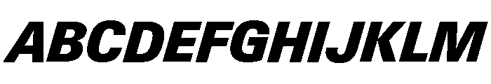 Neue Gstaad Compact Variable Compact Black Italic Font UPPERCASE