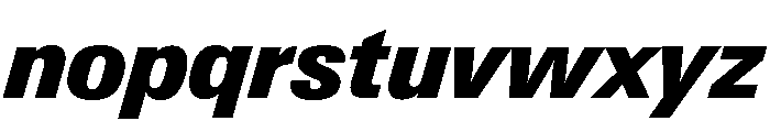 Neue Gstaad Compact Variable Compact Black Italic Font LOWERCASE