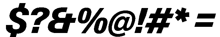 Neue Gstaad Compact Variable Compact Extrabold Italic Font OTHER CHARS