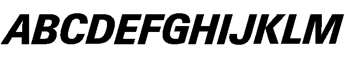 Neue Gstaad Compact Variable Compact Extrabold Italic Font UPPERCASE