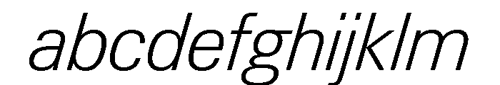 Neue Gstaad Compact Variable Compact Extralight Italic FONT