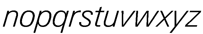 Neue Gstaad Compact Variable Compact Extralight Italic Font LOWERCASE