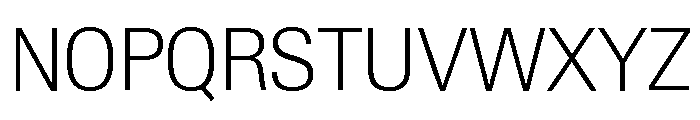 Neue Gstaad Compact Variable Compact Extralight Font UPPERCASE