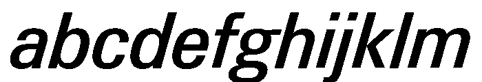 Neue Gstaad Compact Variable Compact Medium Italic FONT