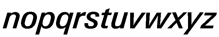 Neue Gstaad Compact Variable Compact Medium Italic Font LOWERCASE