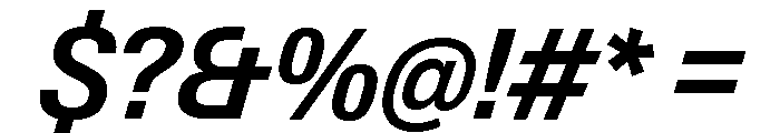 Neue Gstaad Compact Variable Compact Semibold Italic Font OTHER CHARS