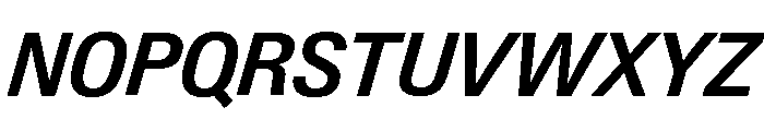Neue Gstaad Compact Variable Compact Semibold Italic Font UPPERCASE