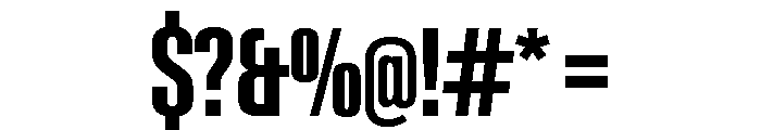 Neue Gstaad Compressed Semibold Font OTHER CHARS