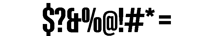 Neue Gstaad Compressed Variable Compressed 5 Font OTHER CHARS