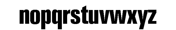 Neue Gstaad Compressed Variable Compressed 6 Font LOWERCASE