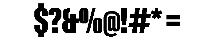 Neue Gstaad Compressed Variable Compressed 7 Font OTHER CHARS