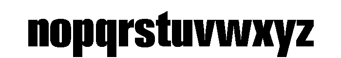 Neue Gstaad Compressed Variable Compressed 7 Font LOWERCASE