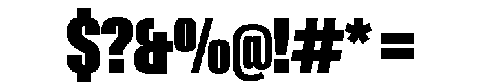 Neue Gstaad Compressed Variable Compressed 8 Font OTHER CHARS