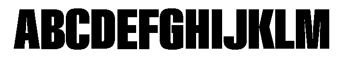 Neue Gstaad Compressed Variable Compressed 8 Font UPPERCASE